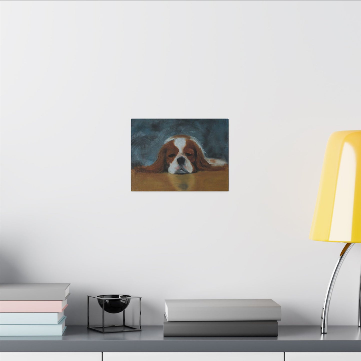 "Serenity In Slumber" Canvas Print - Blenheim Cavalier King Charles Spaniel Art