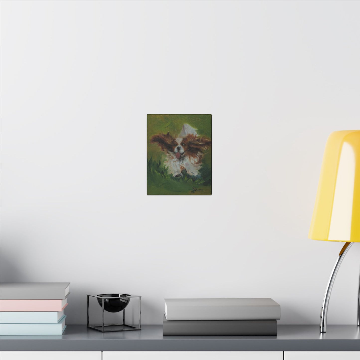 "Race" Canvas Print - Cavalier King Charles Spaniel Running Art