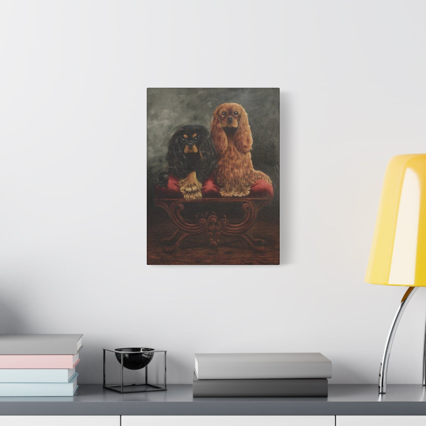 "Solid Sisters" Canvas Print Cavalier King Charles Spaniel Art