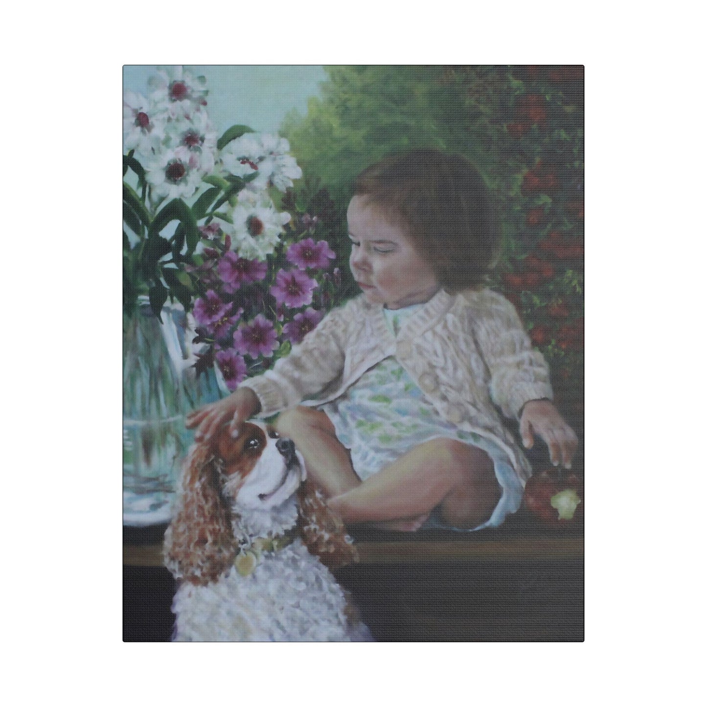 "GARDEN MORNING' Canvas Art Print