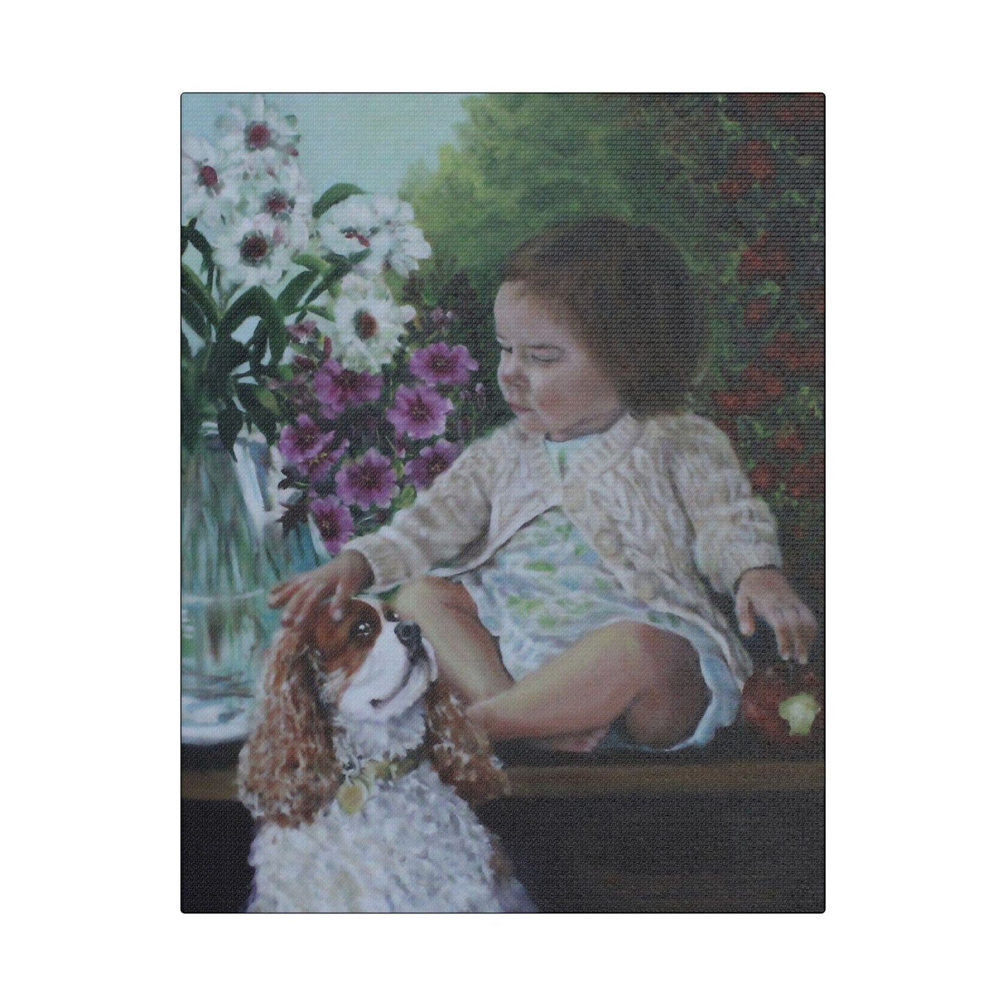 "GARDEN MORNING' Canvas Art Print