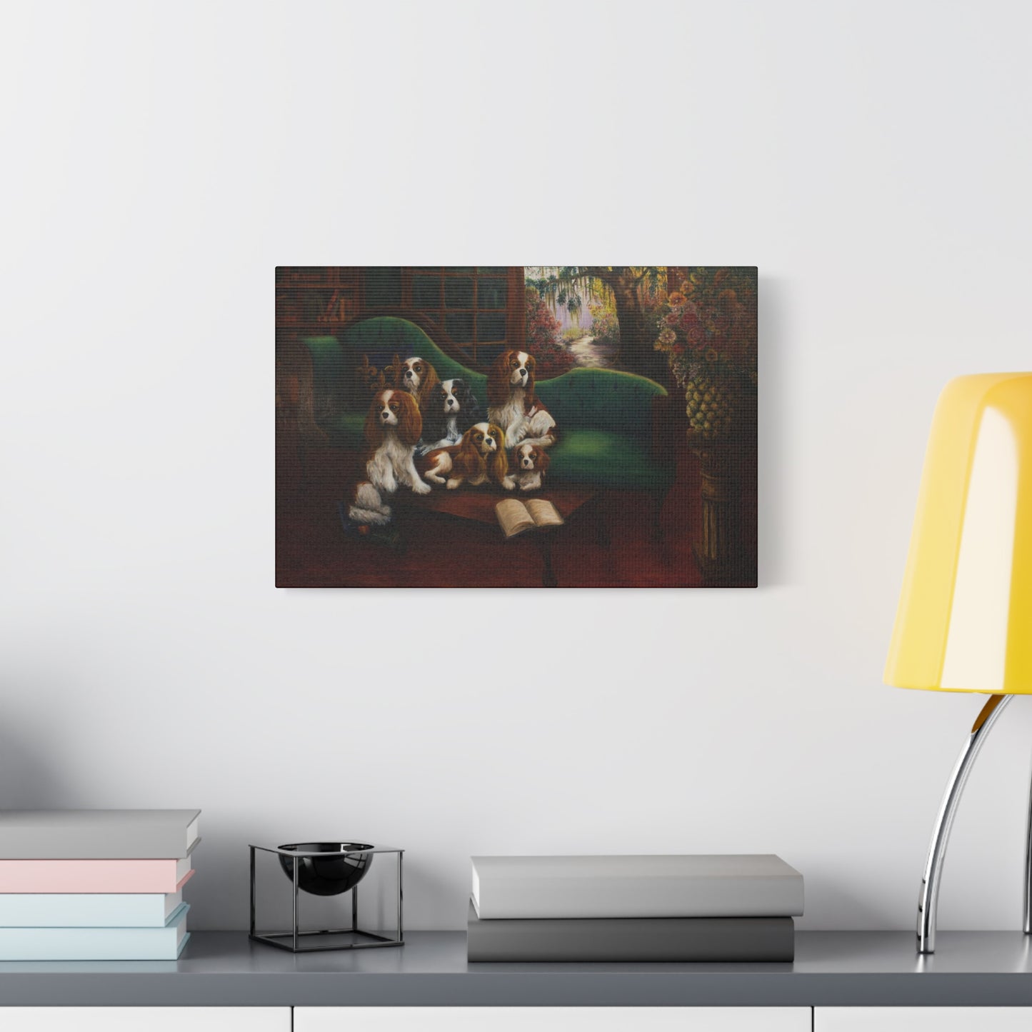 "Foundation" Canvas Print - Cavalier King Charles Spaniel Family Portrait