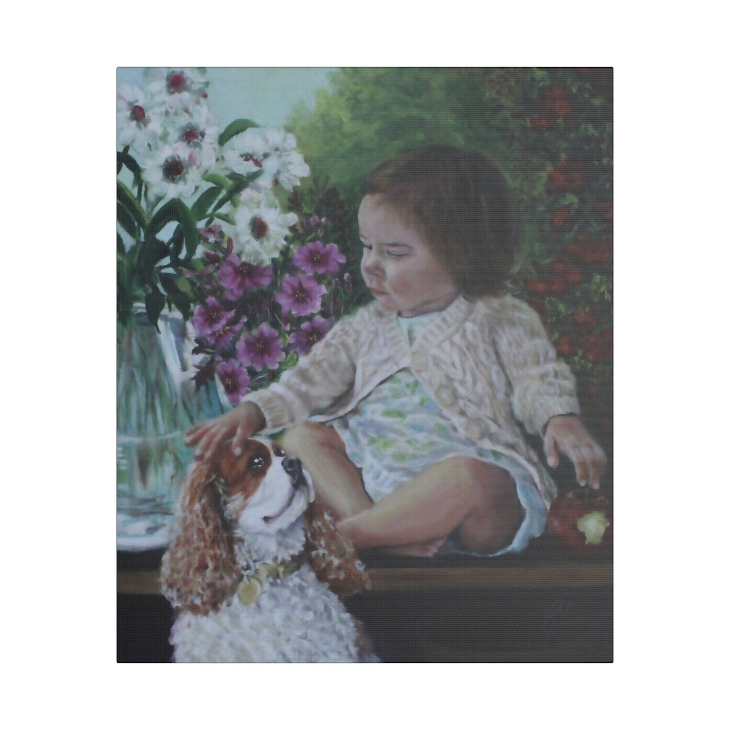 "GARDEN MORNING' Canvas Art Print