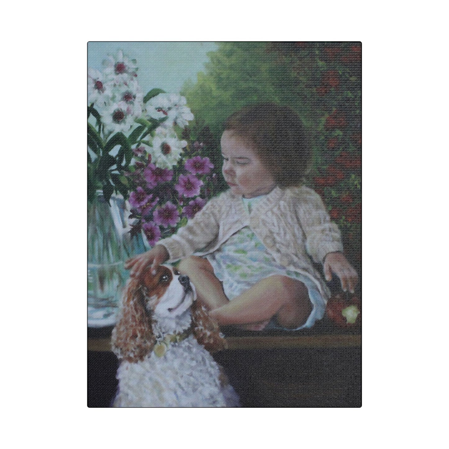 "GARDEN MORNING' Canvas Art Print
