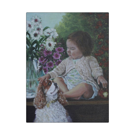 "GARDEN MORNING' Canvas Art Print