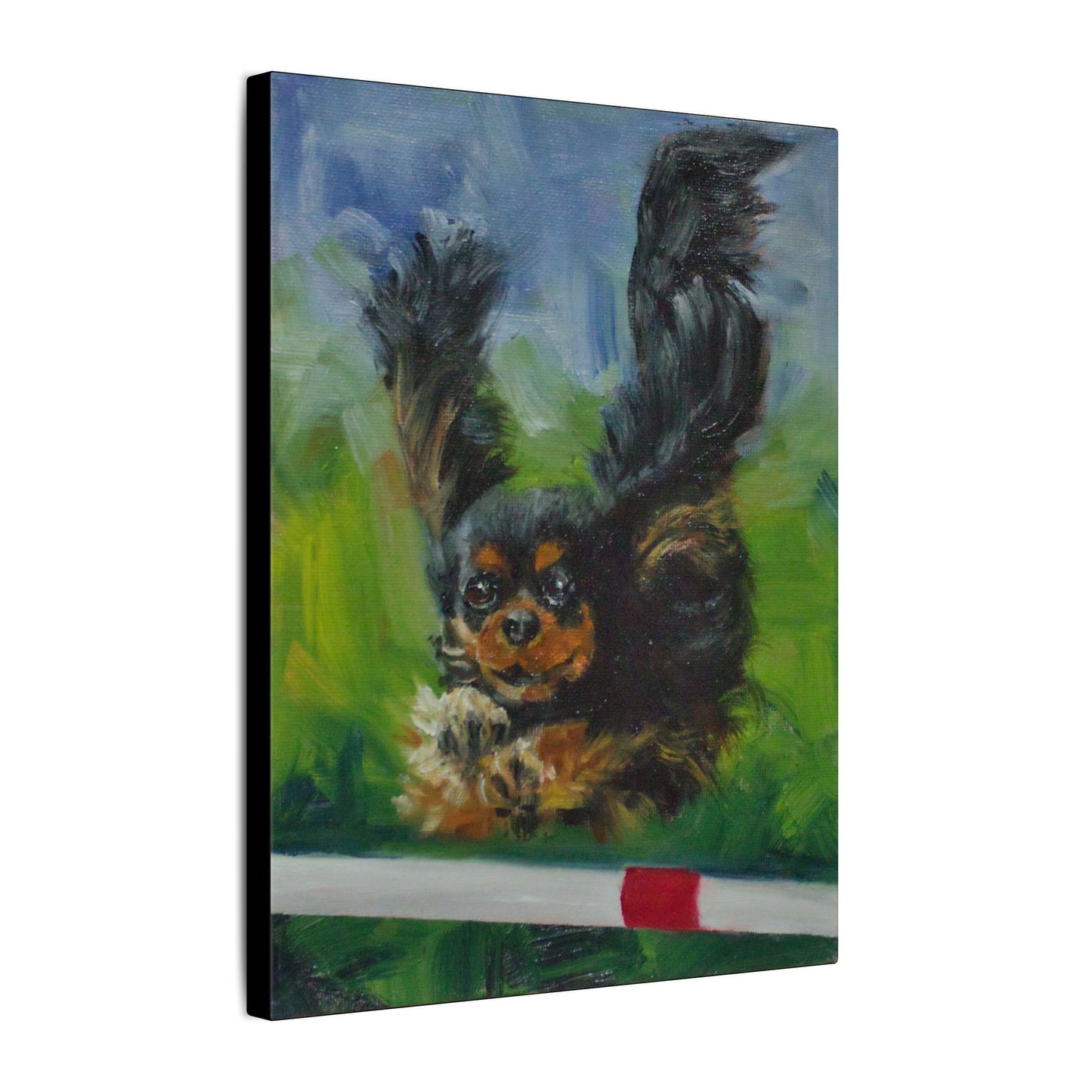 "Wings" Canvas Print - Cavalier King Charles Spaniel Agility Art
