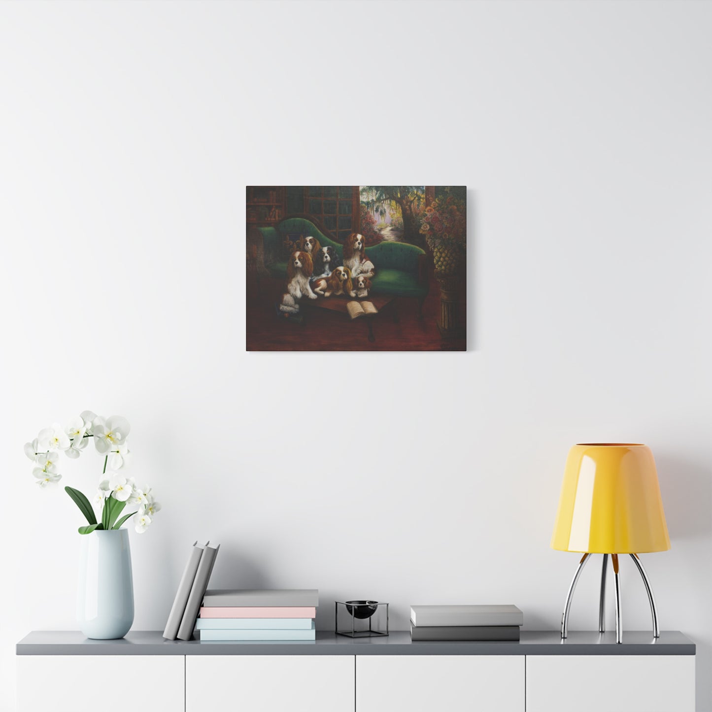 "Foundation" Canvas Print - Cavalier King Charles Spaniel Family Portrait